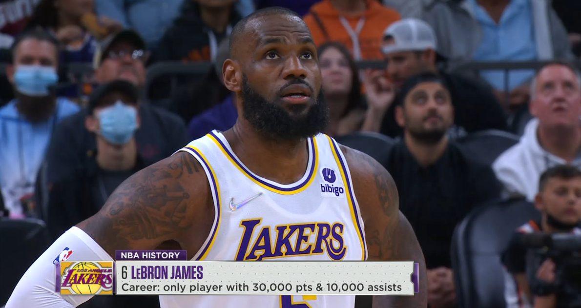 LeBron James 14 mars 2022