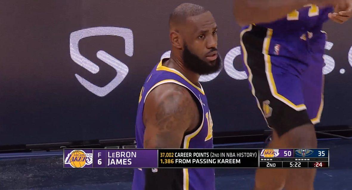 LeBron James 28 mars 2022