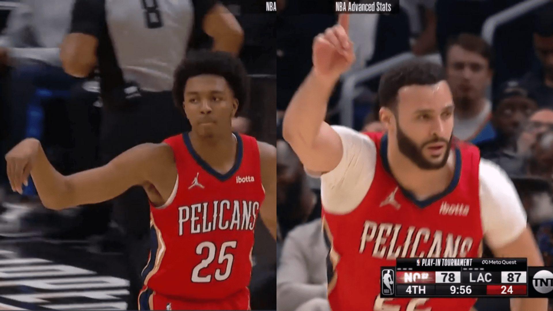 Larry Nance Jr Trey Murphy play-in 2022