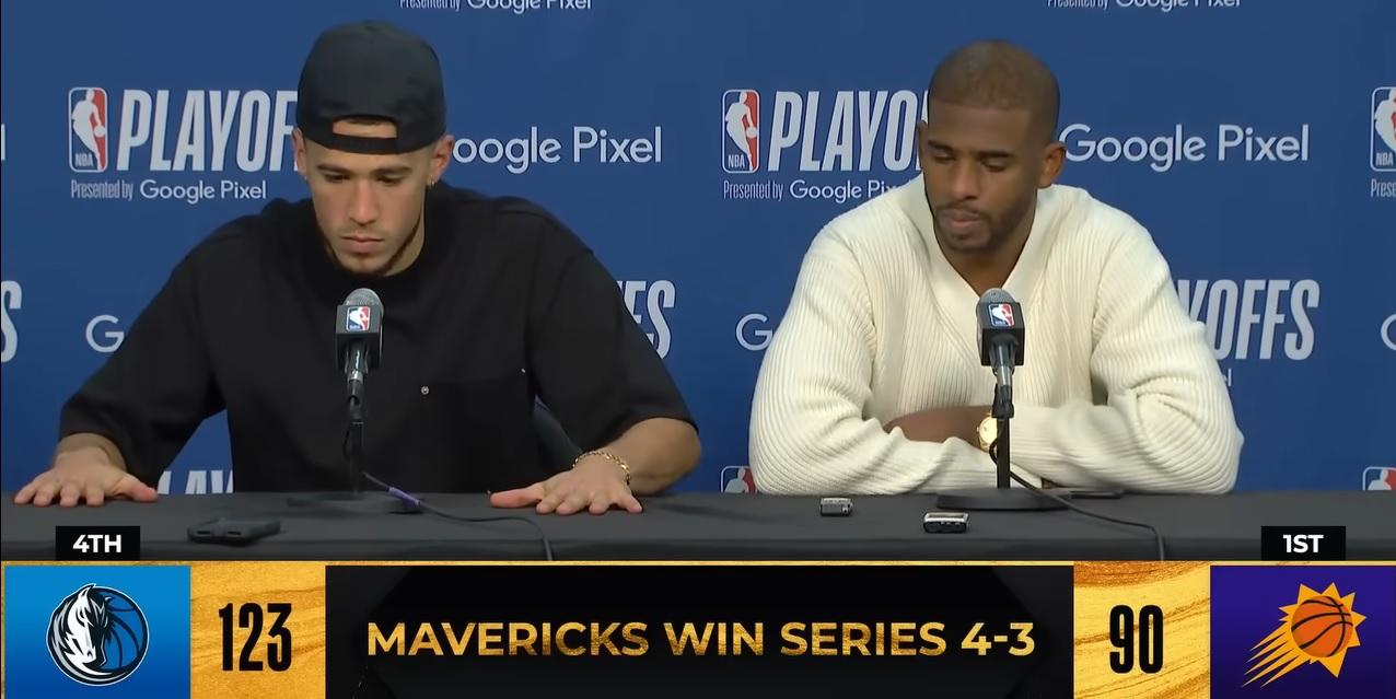 Suns fiasco conférence de presse Devin Booker Chris Paul