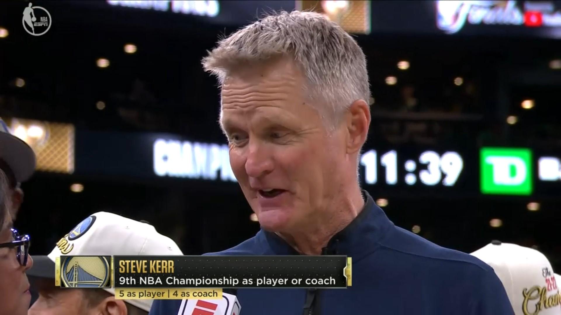 Steve Kerr Warriors 17 juin 2022