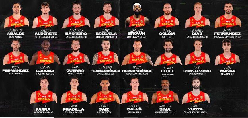 Sélection Espagne 31 juillet 2022