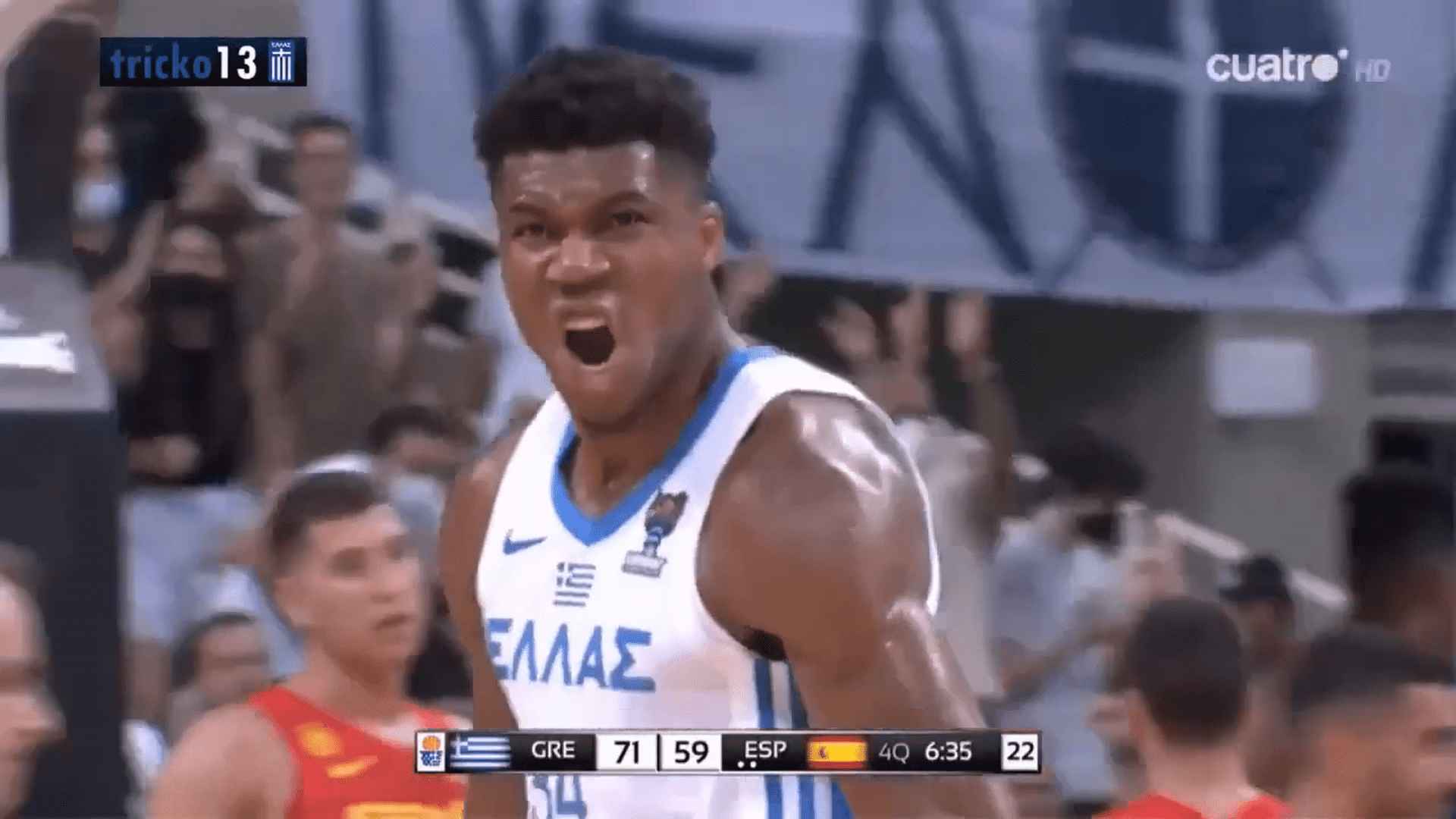 Giannis vs Espagne 10/08/22