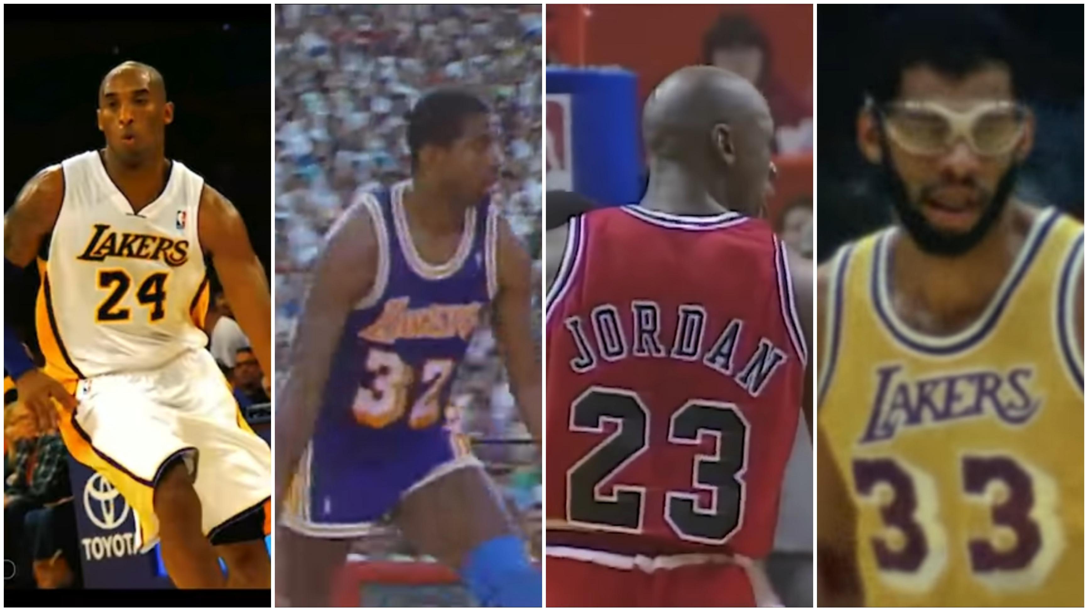 Magic Johnson Kobe Bryant Michael Jordan Kareem Abdul-Jabbar 12 août 2022