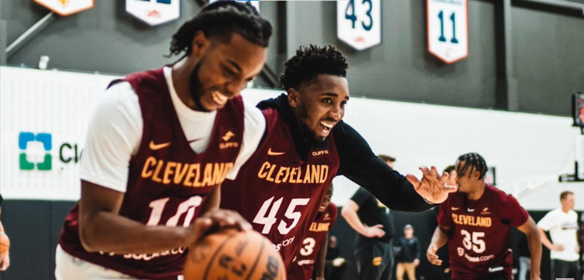 Donovan Mitchell Darius Garland 28.09.22 Pré-saison