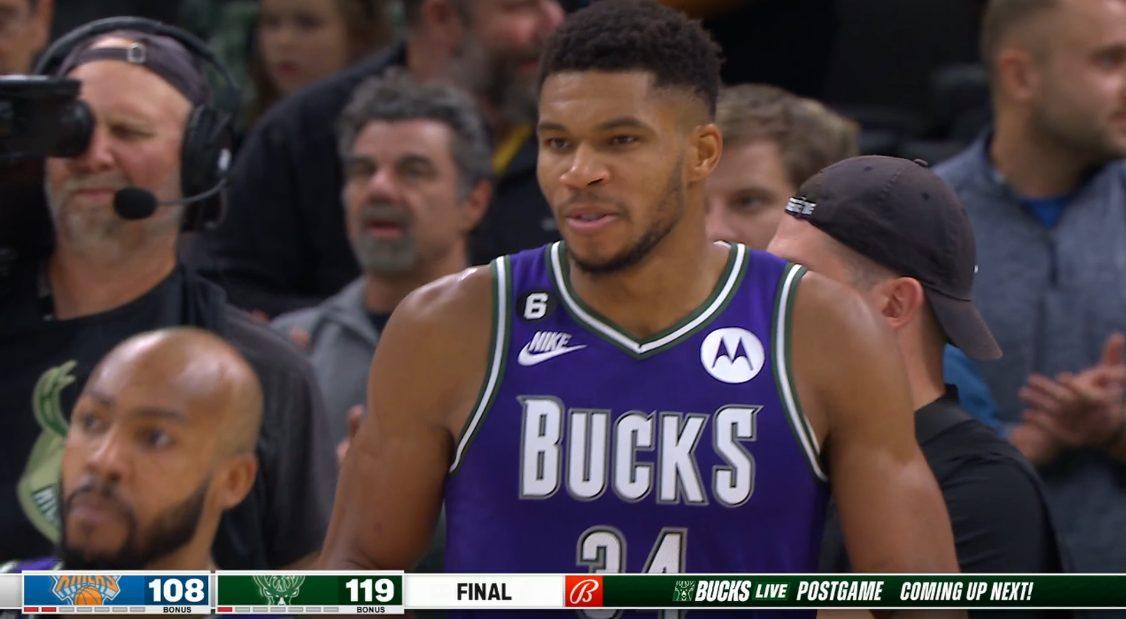 Giannis Antetokounmpo 29 octobre 2022