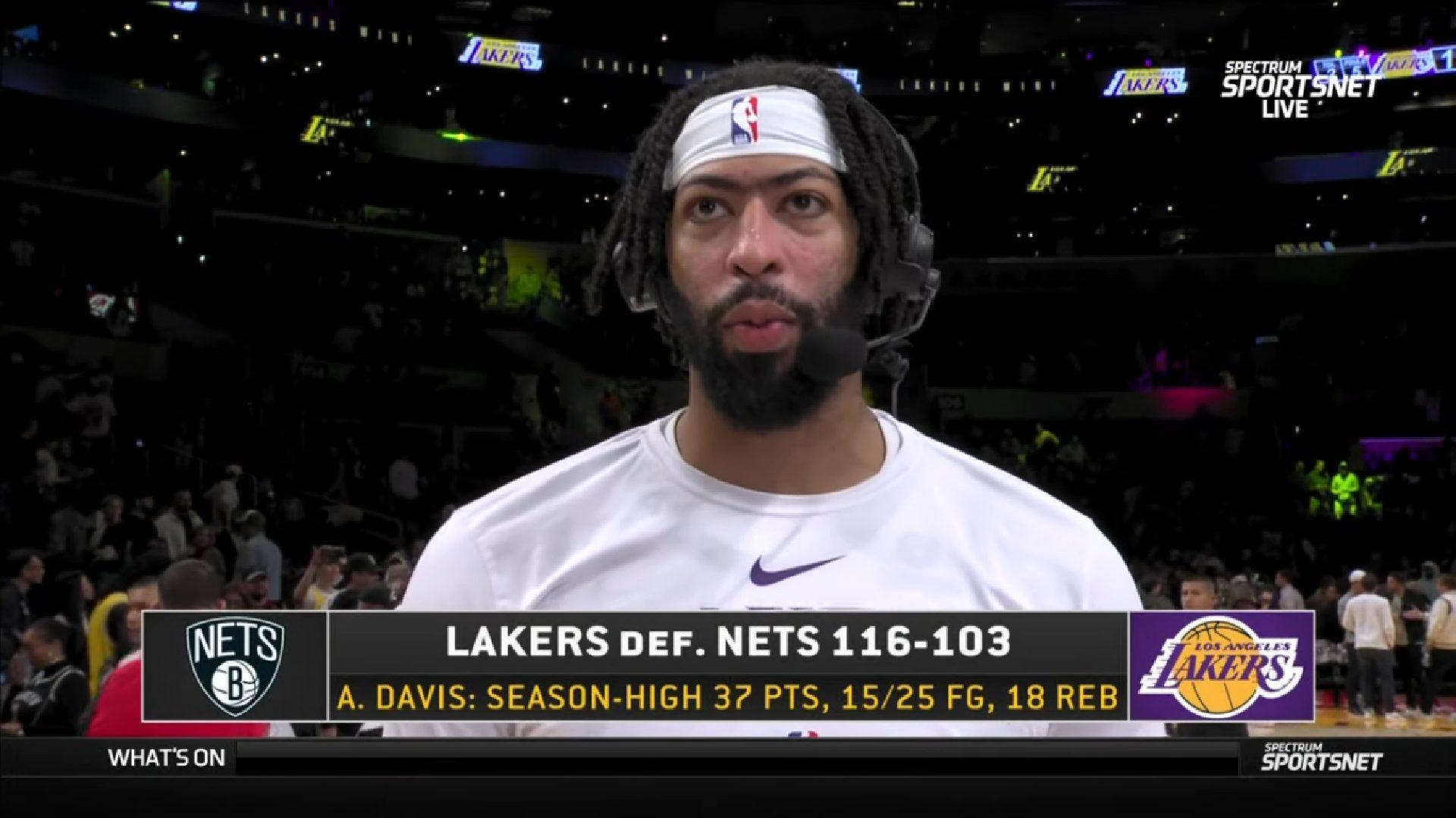 Anthony Davis Lakers 14 novembre 2022