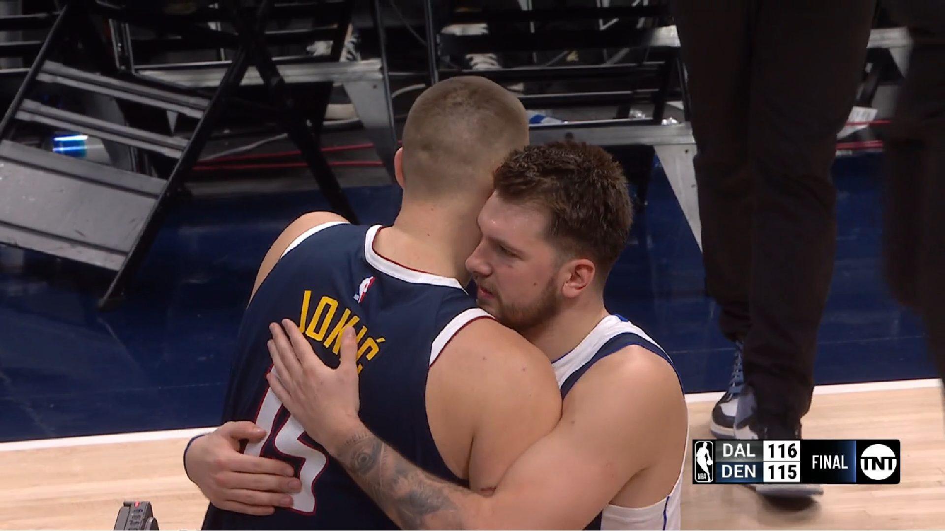 Luka Dončić et Nikola Jokić Luka Doncic Mavs Nikola Jokic Nuggets