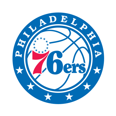 Logo des Sixers des 76ers de Philadelphie dans l'ensemble