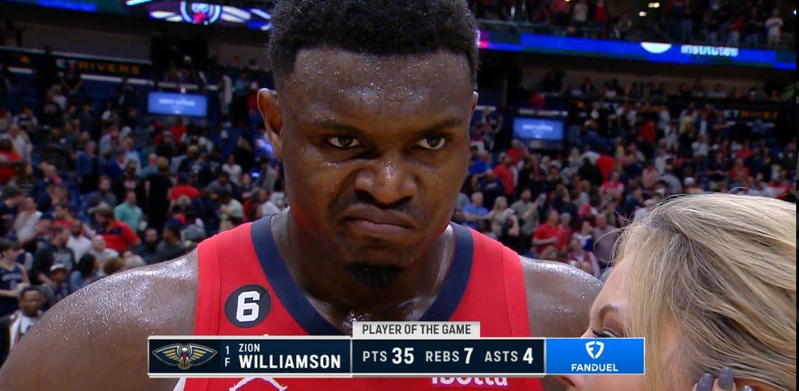 Zion Williamson 10 décembre 2022