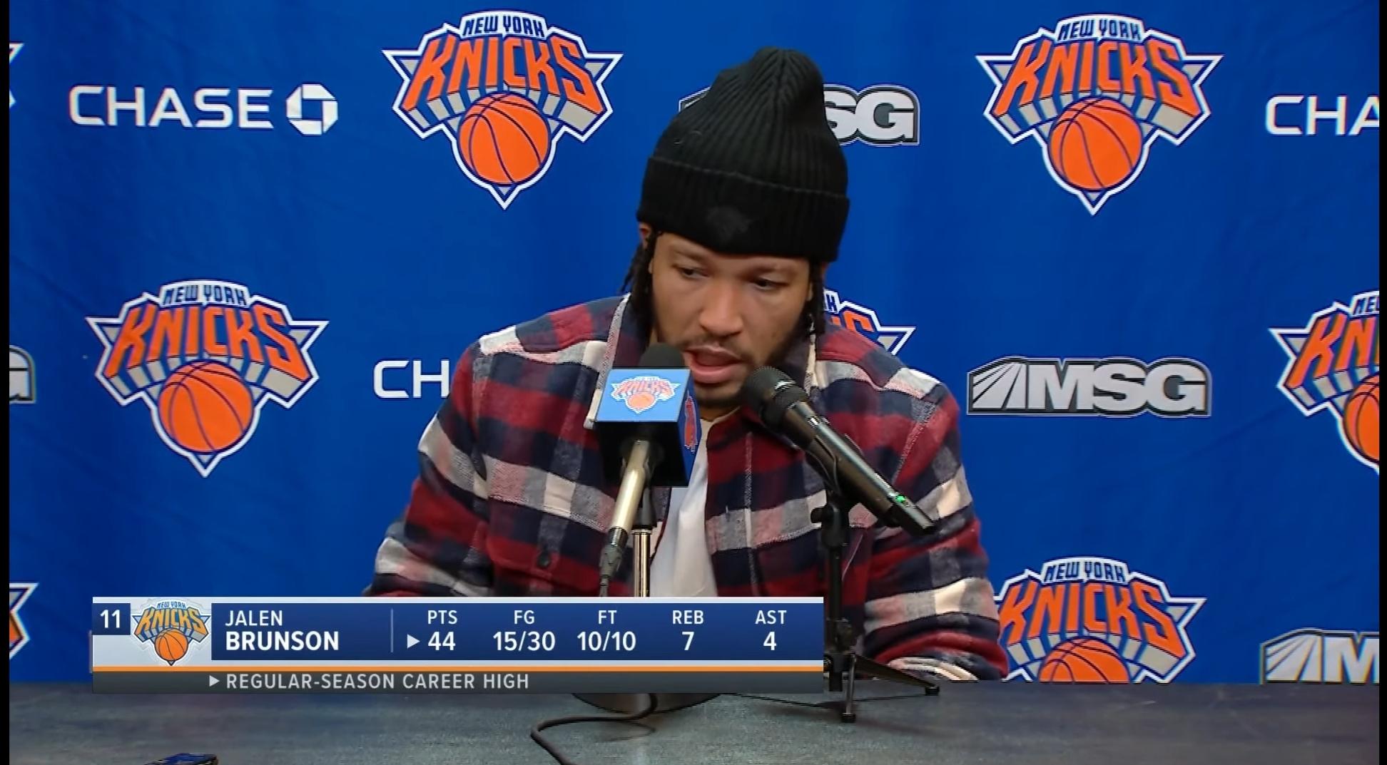 Jalen Brunson 10 janvier 2023