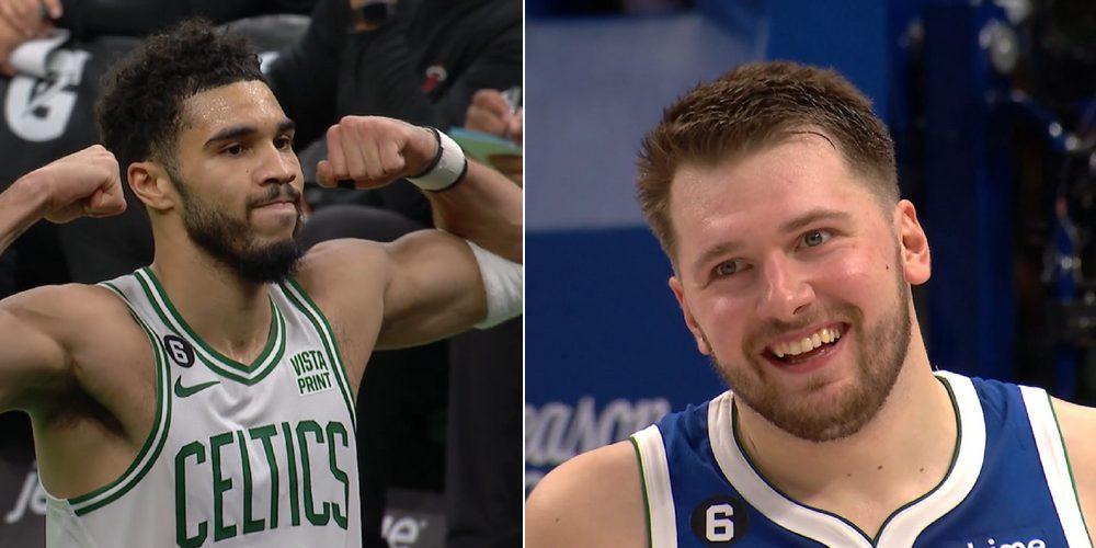 Jayson Tatum Luka Doncic Celtics Mavs