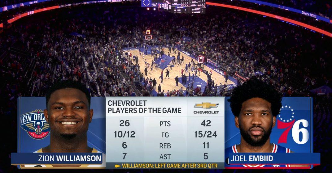 Joel Embiid 3 janvier 2022