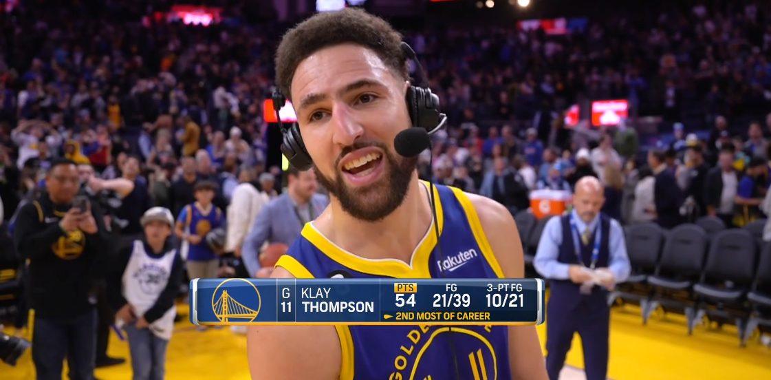 Klay Thompson 3 janvier 2022