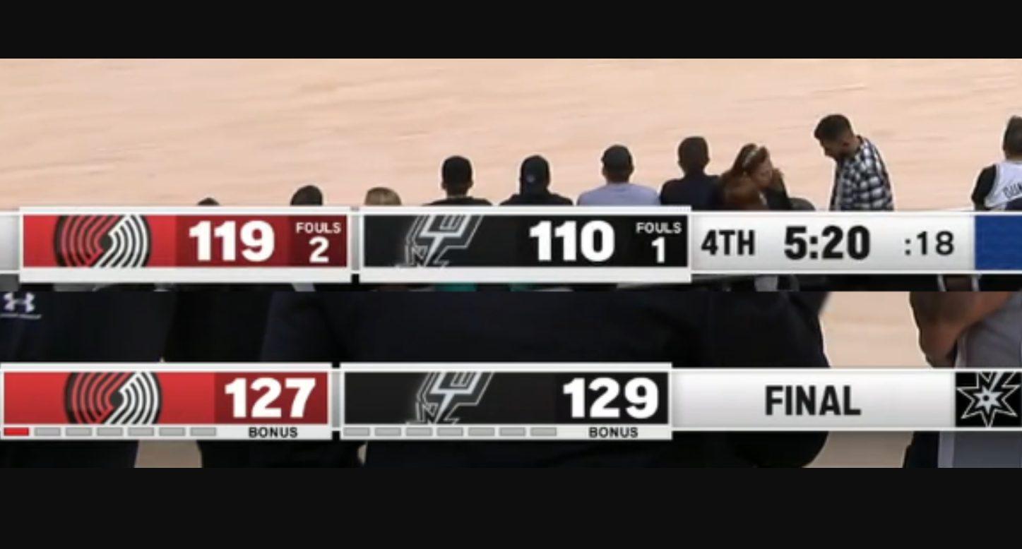 Blazers Spurs 7 avril 2023