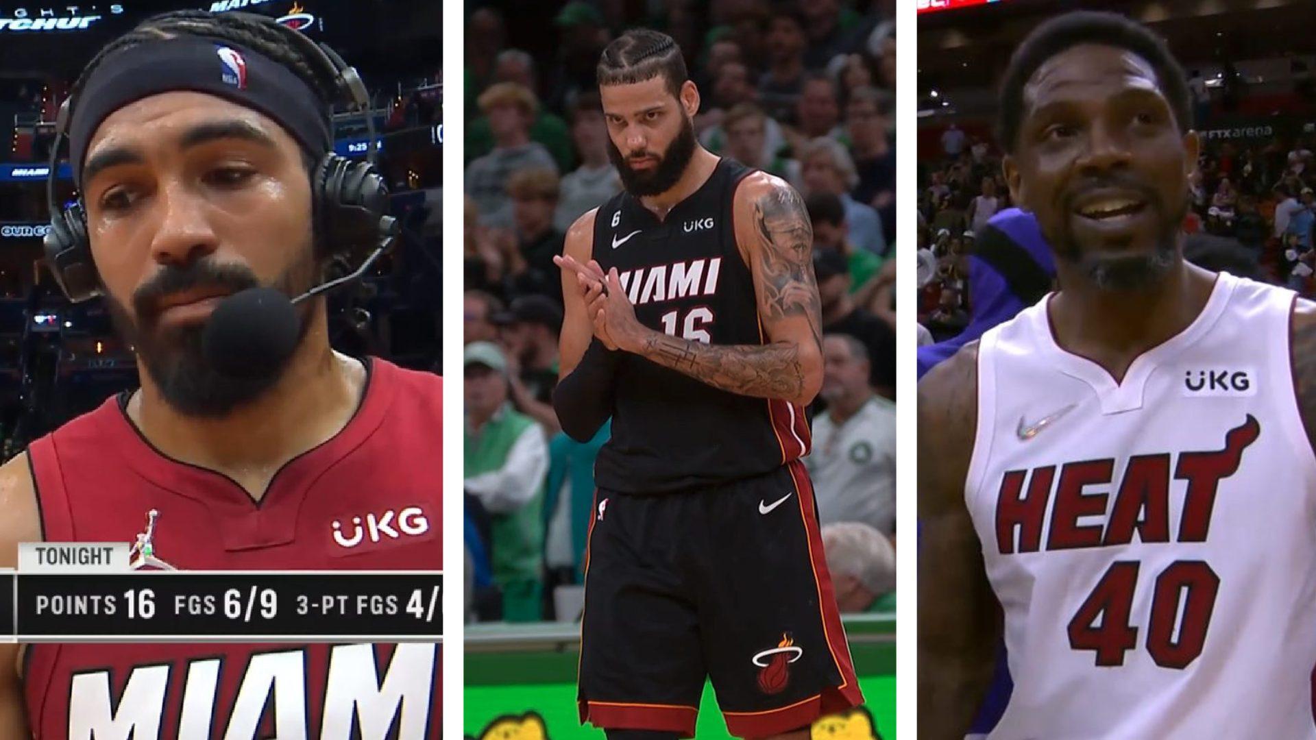 Udonis Haslem Caleb Martin Gabe Vincent Miami Heat