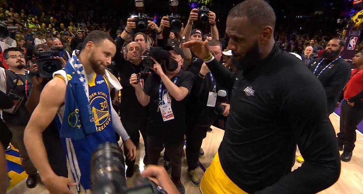 Lakers Warriors LeBron James Stephen Curry