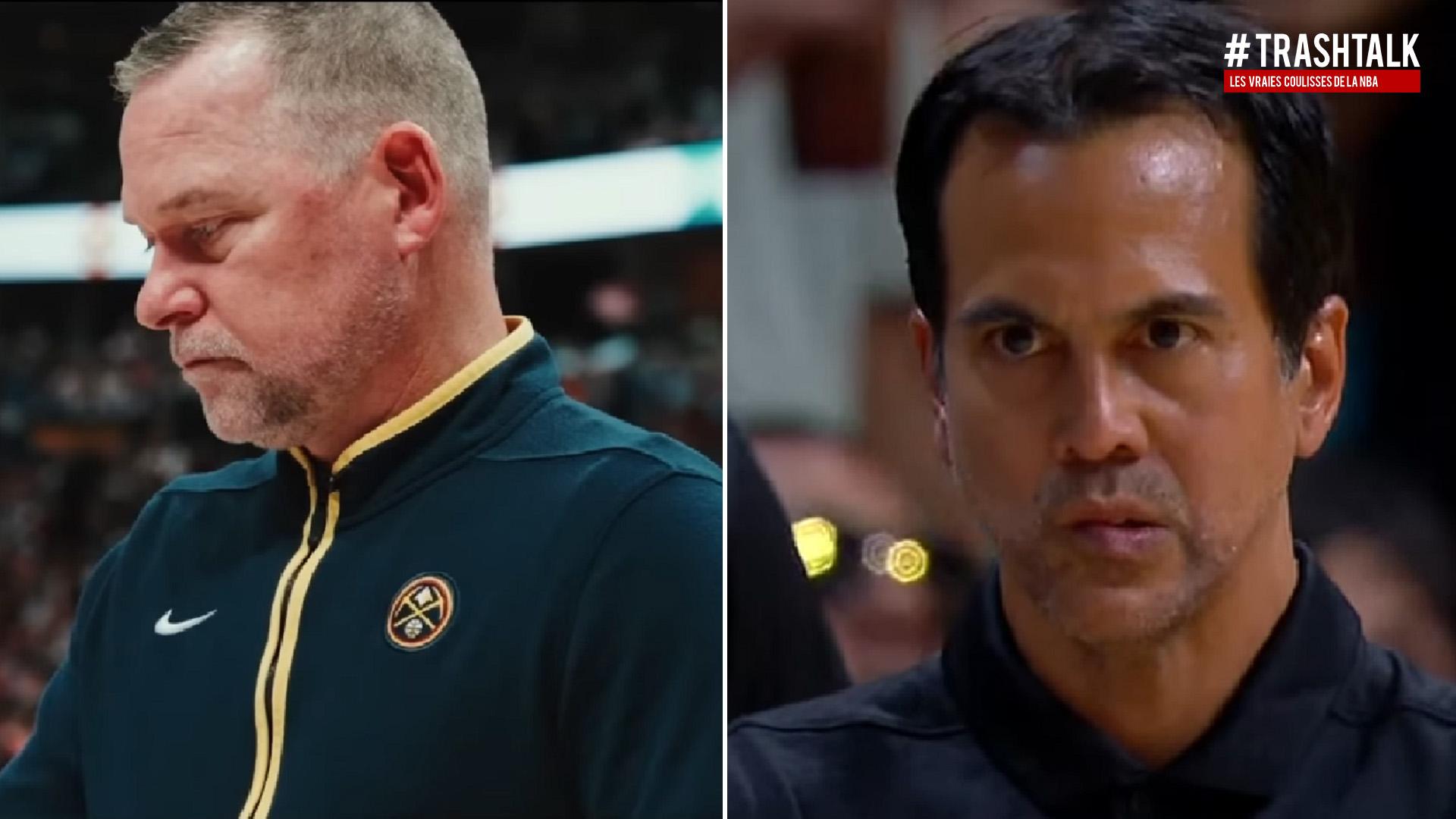Erik Spoelstra Mike Malone Nuggets Heat 1er juin 2023