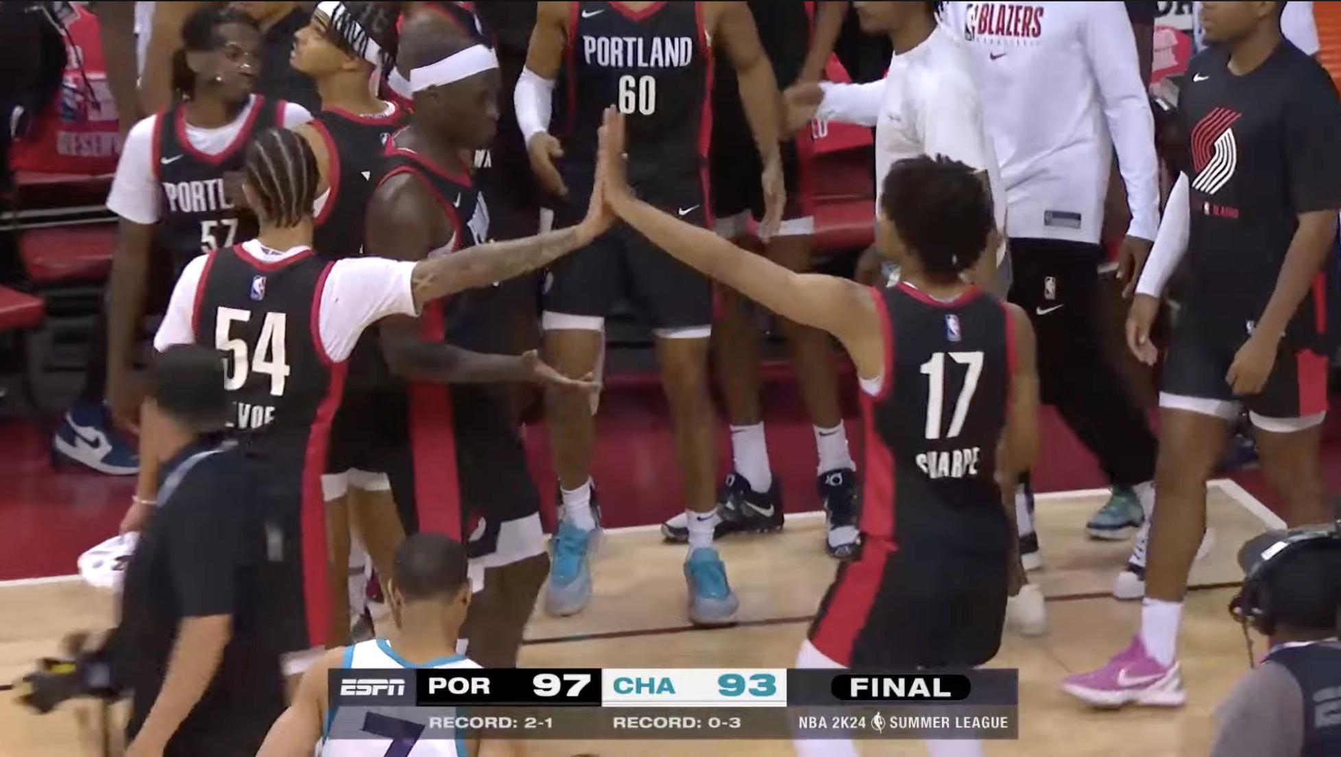 Blazers Summer League. 12/07/23