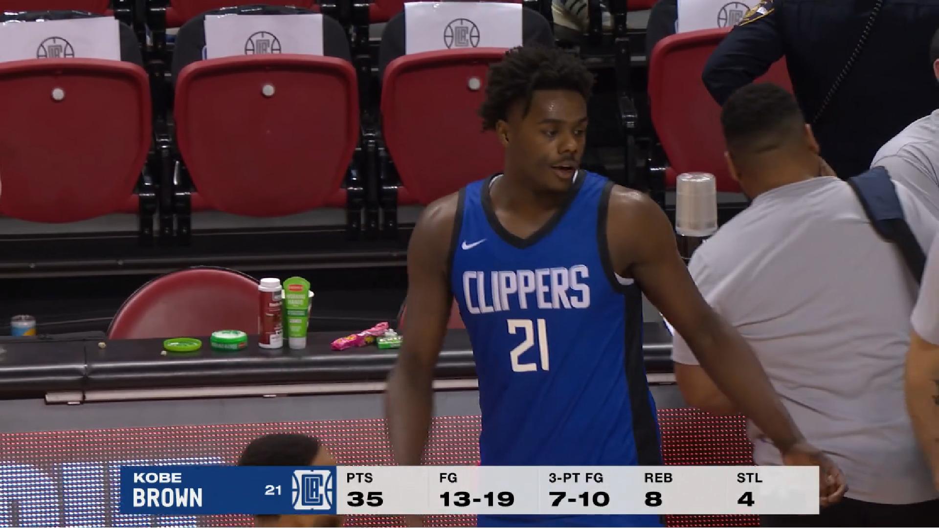 Kobe Brown Clippers 15 juillet 2023