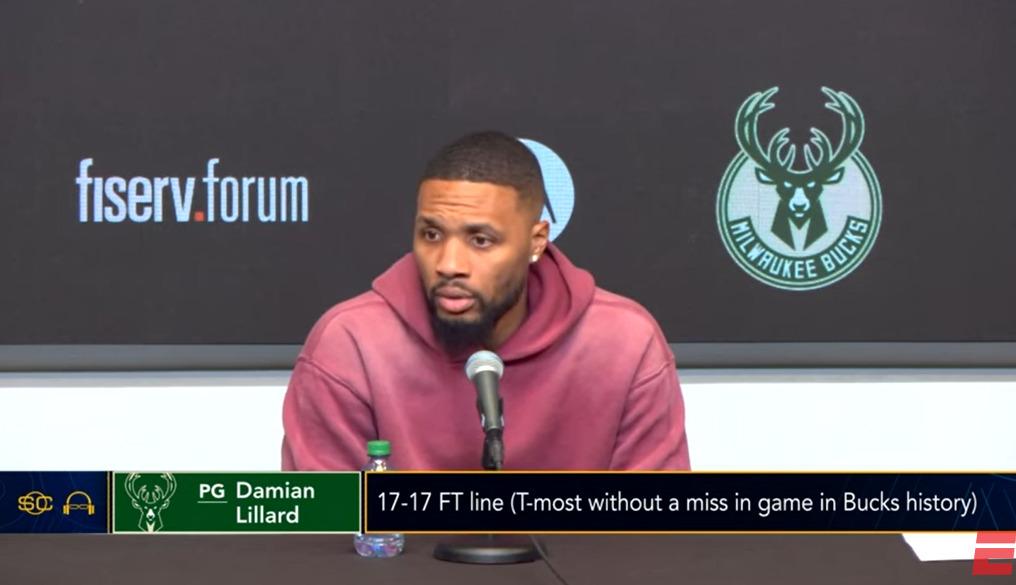 Damian Lillard interview 27 octobre 2023