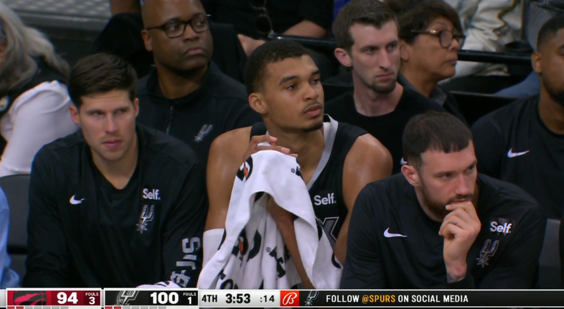 Victor Wembanyama banc 5 novembre 2023