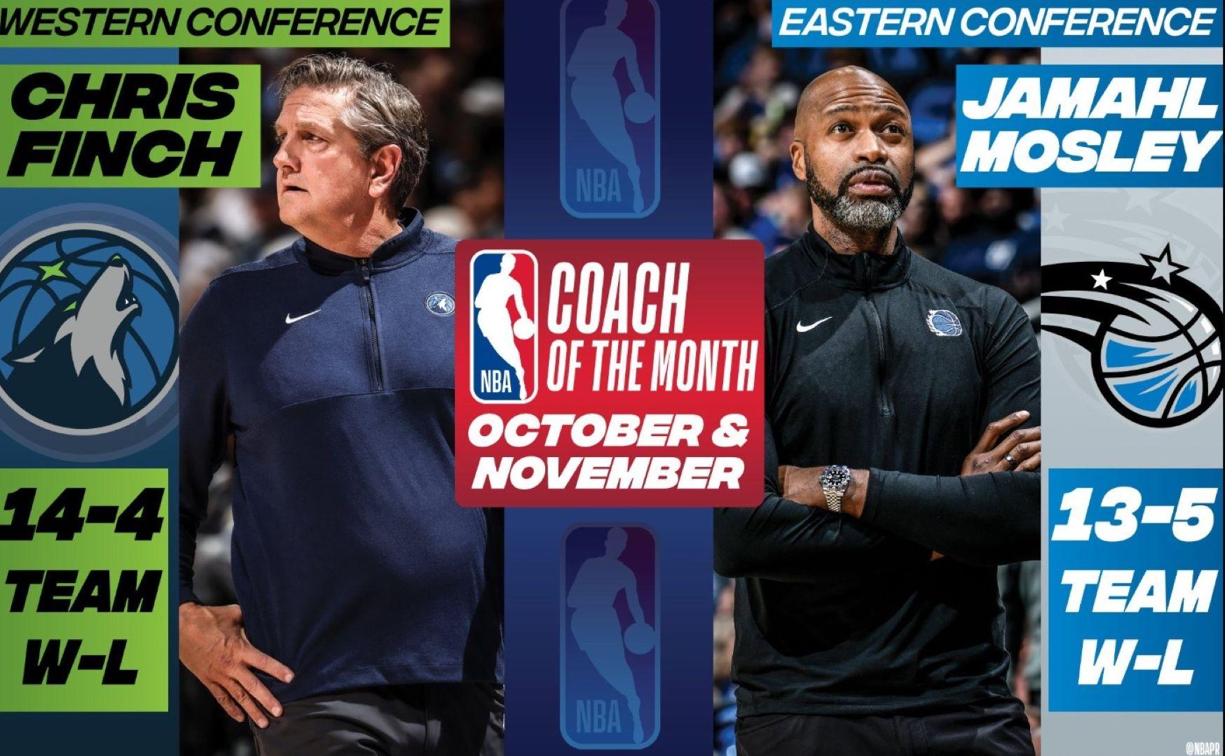 Coachs du mois novembre 2023