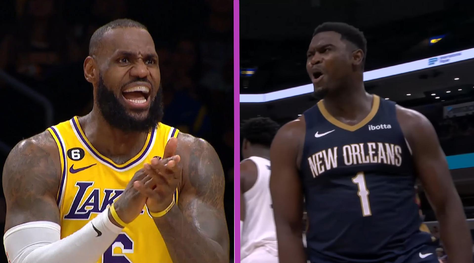 Montage Lakers Pelicans 7 décembre 2023