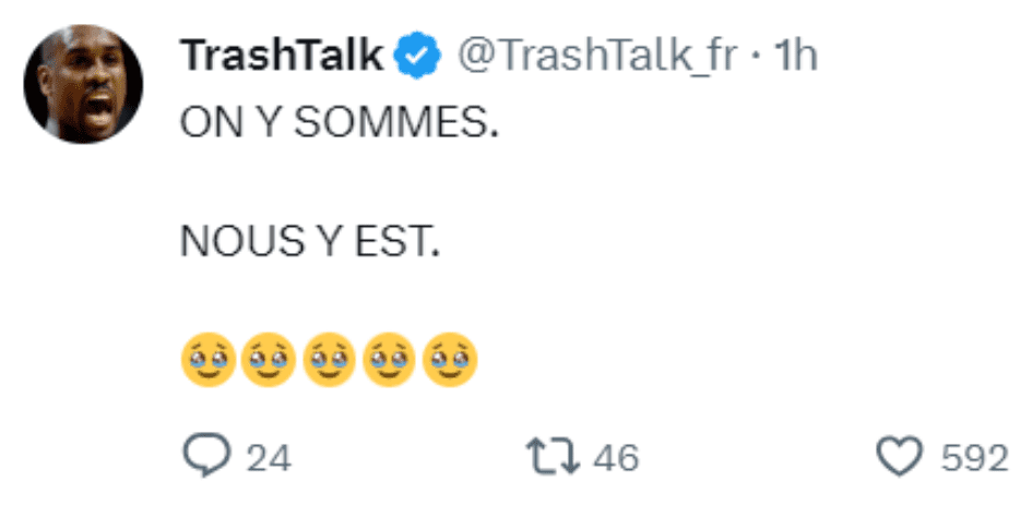 Tweet 31 décembre 2023