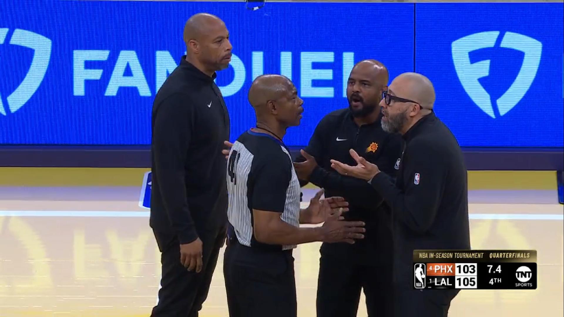 arbitre Lakers Suns 6 décembre 2023