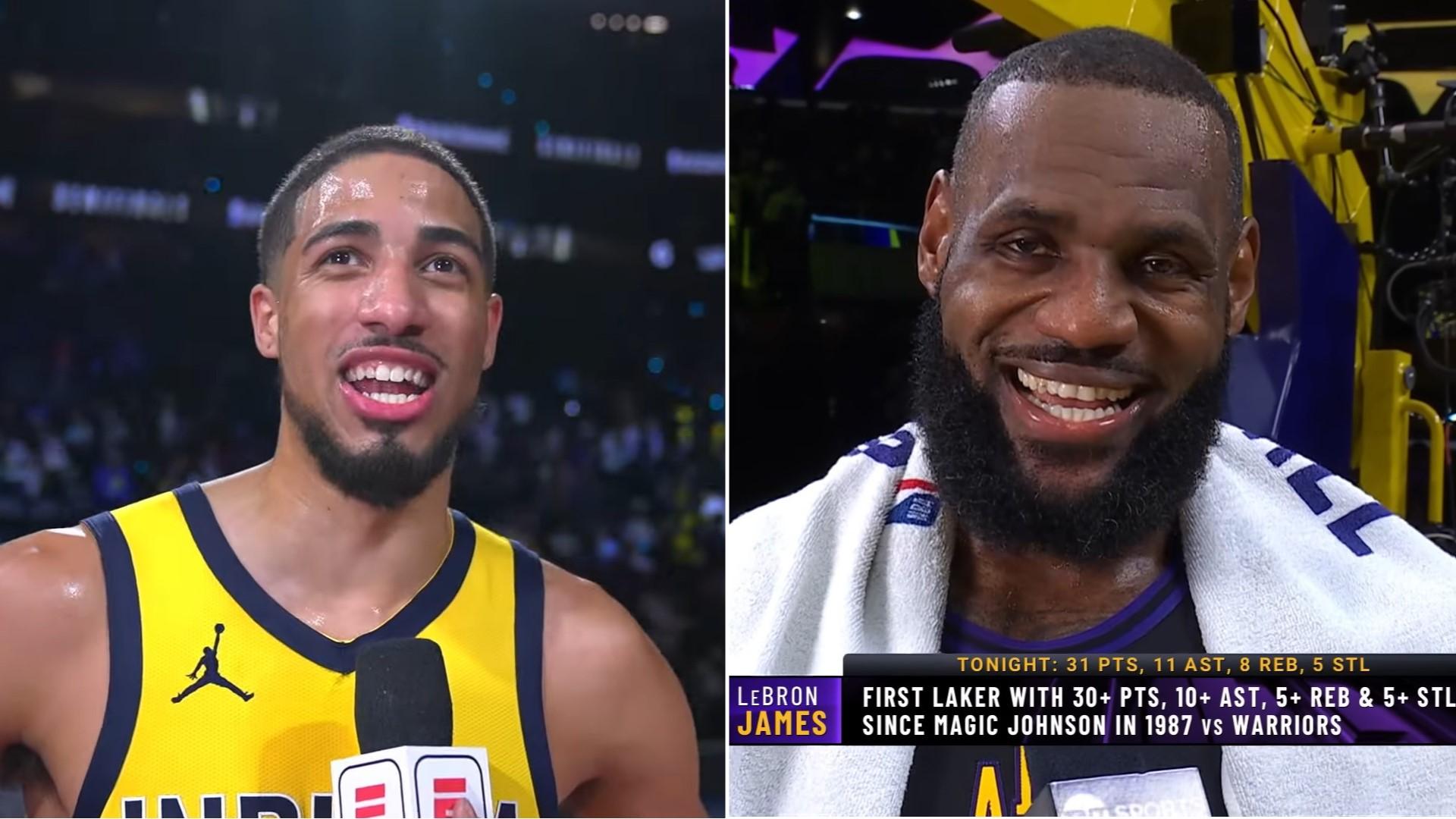 tyrese haliburton lebron james