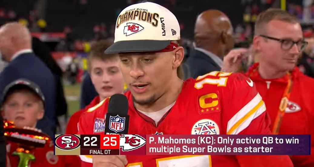 Patrick Mahomes 12 février 2024