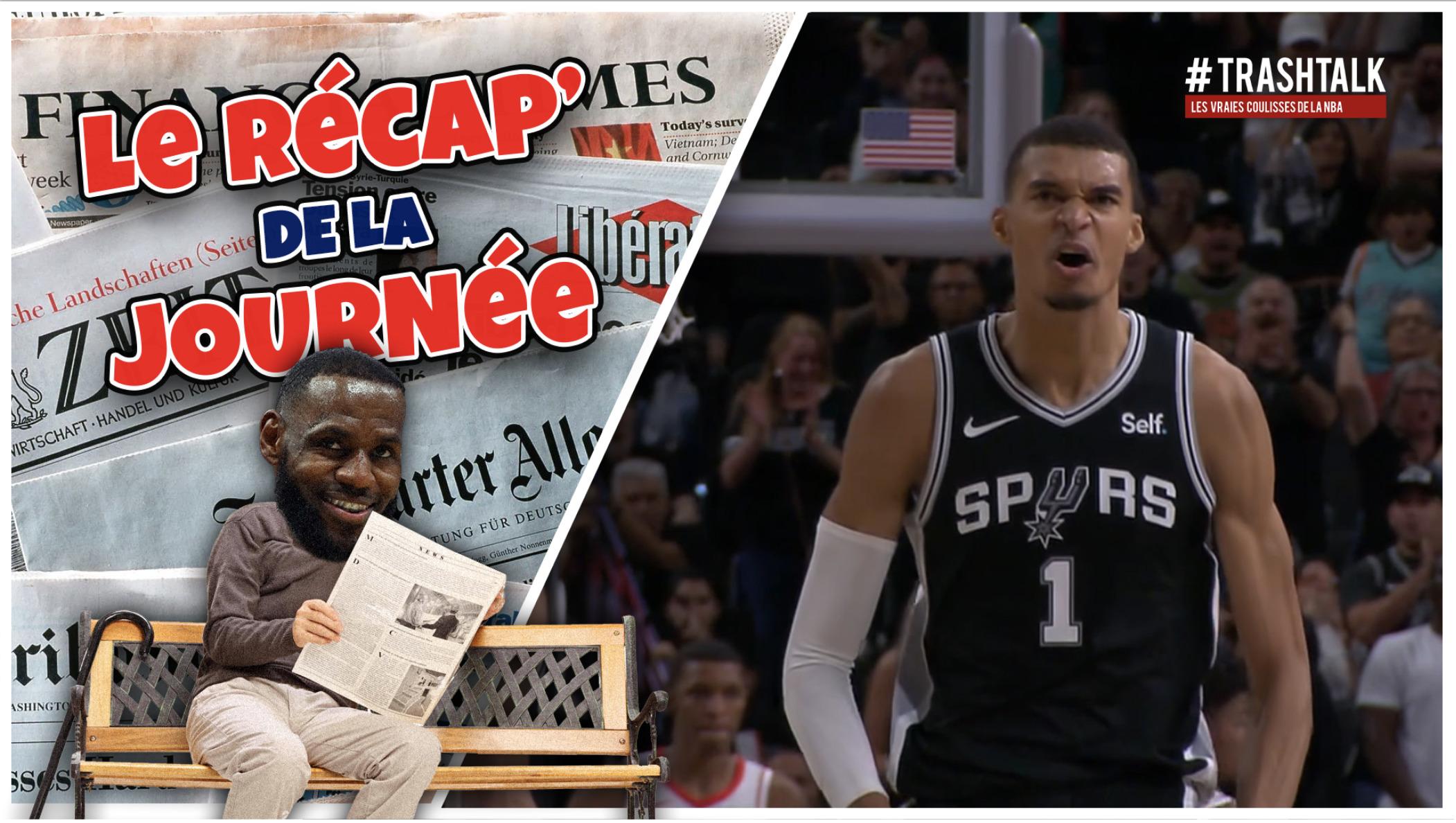 Récap du jour NBA Victor Wembanyama