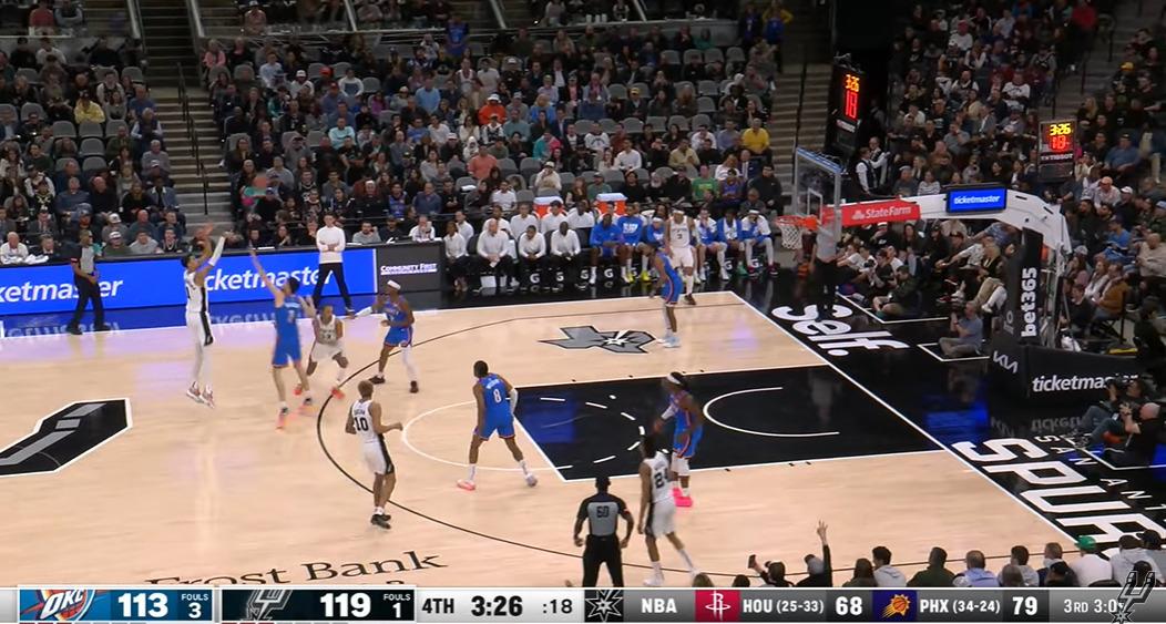 Victor Wembanyama shoot 1er mars 2024