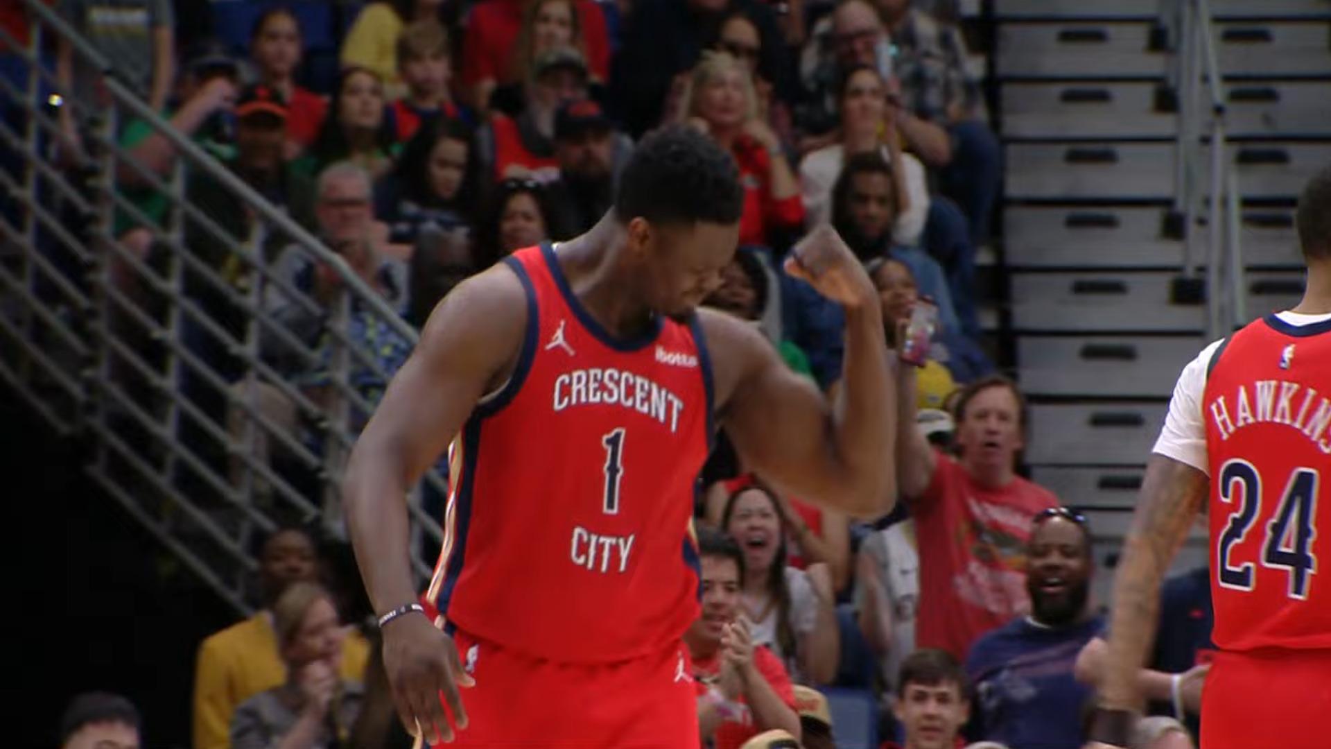 Zion Williamson NBA Pelicans 10 avril 2024