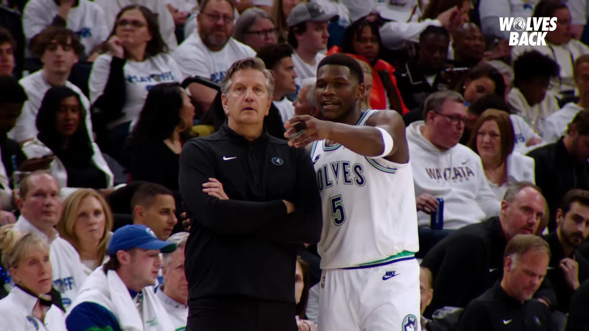 Anthony Edwards Chris Finch Wolves 29 avril 2024