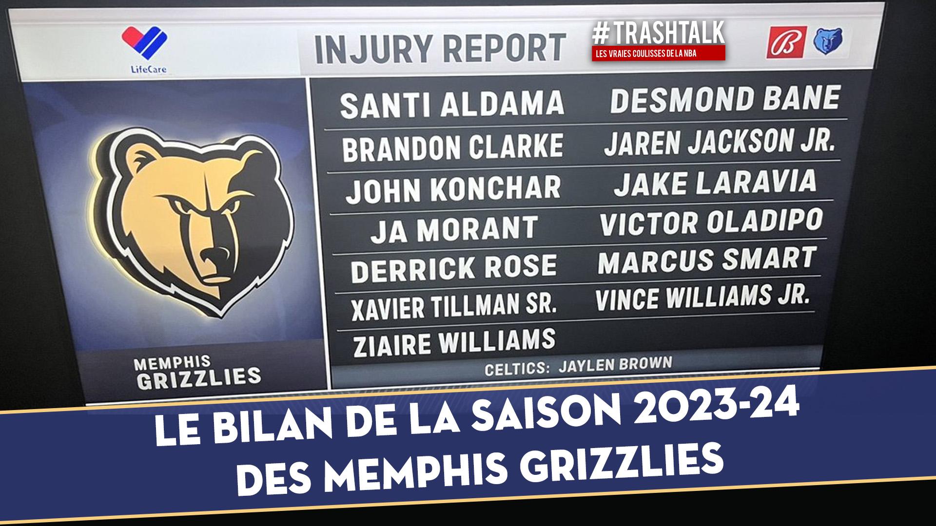 Couverture Bilan de la saison Memphis Grizzlies 2023 2024