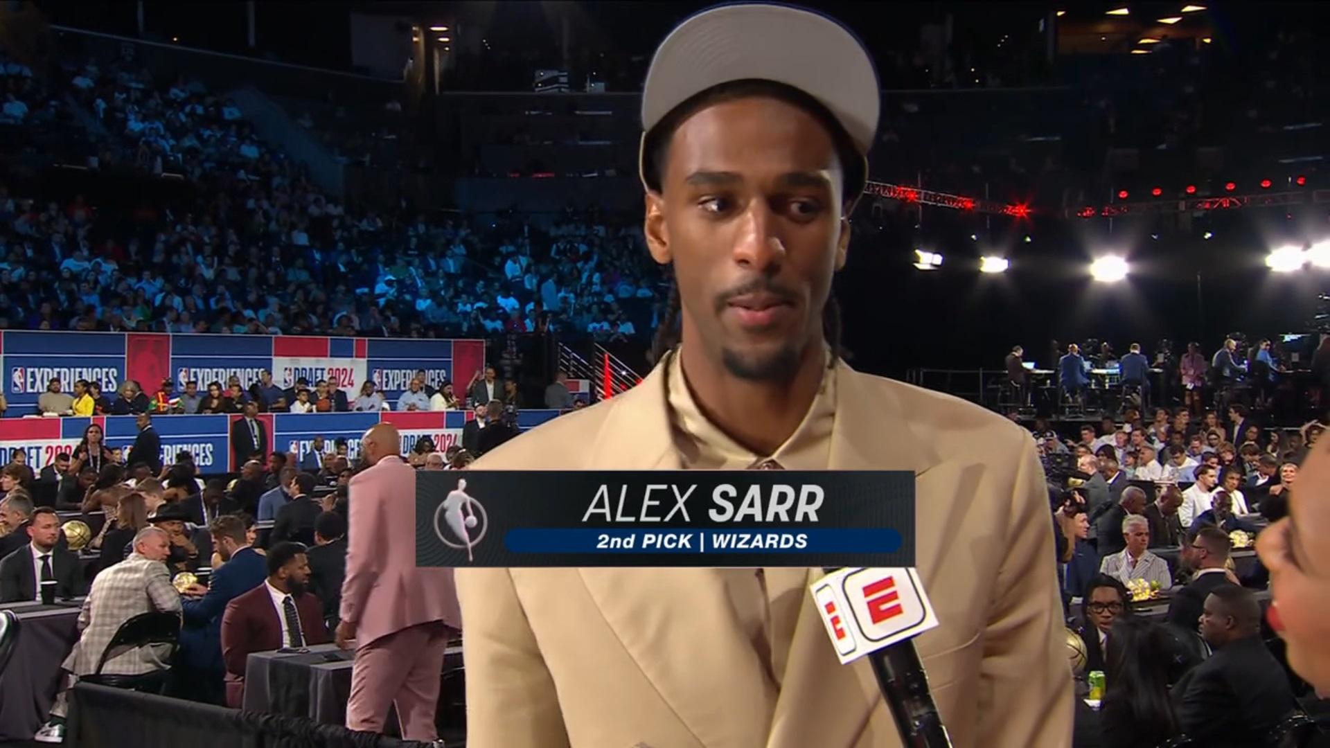 Alexandre Sarr Washington Wizards 27 juin 2024