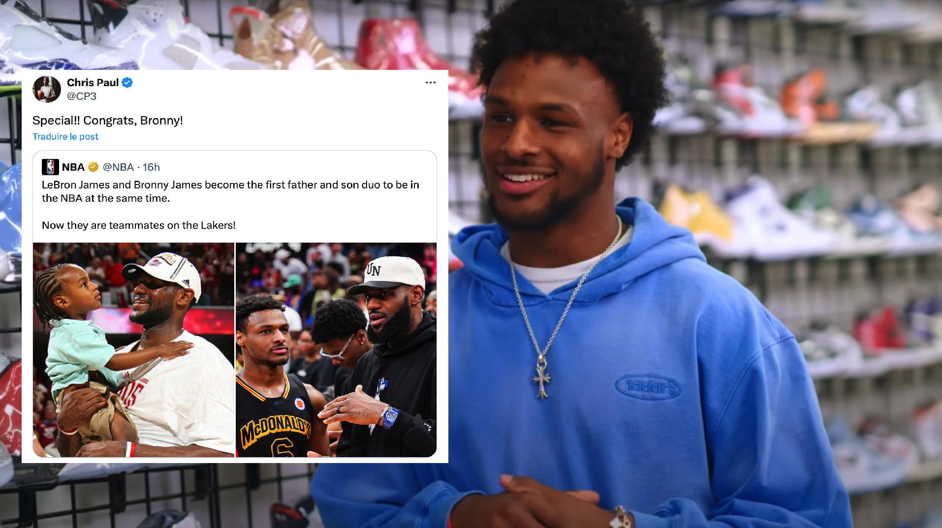 Bronny James Draft Twitter