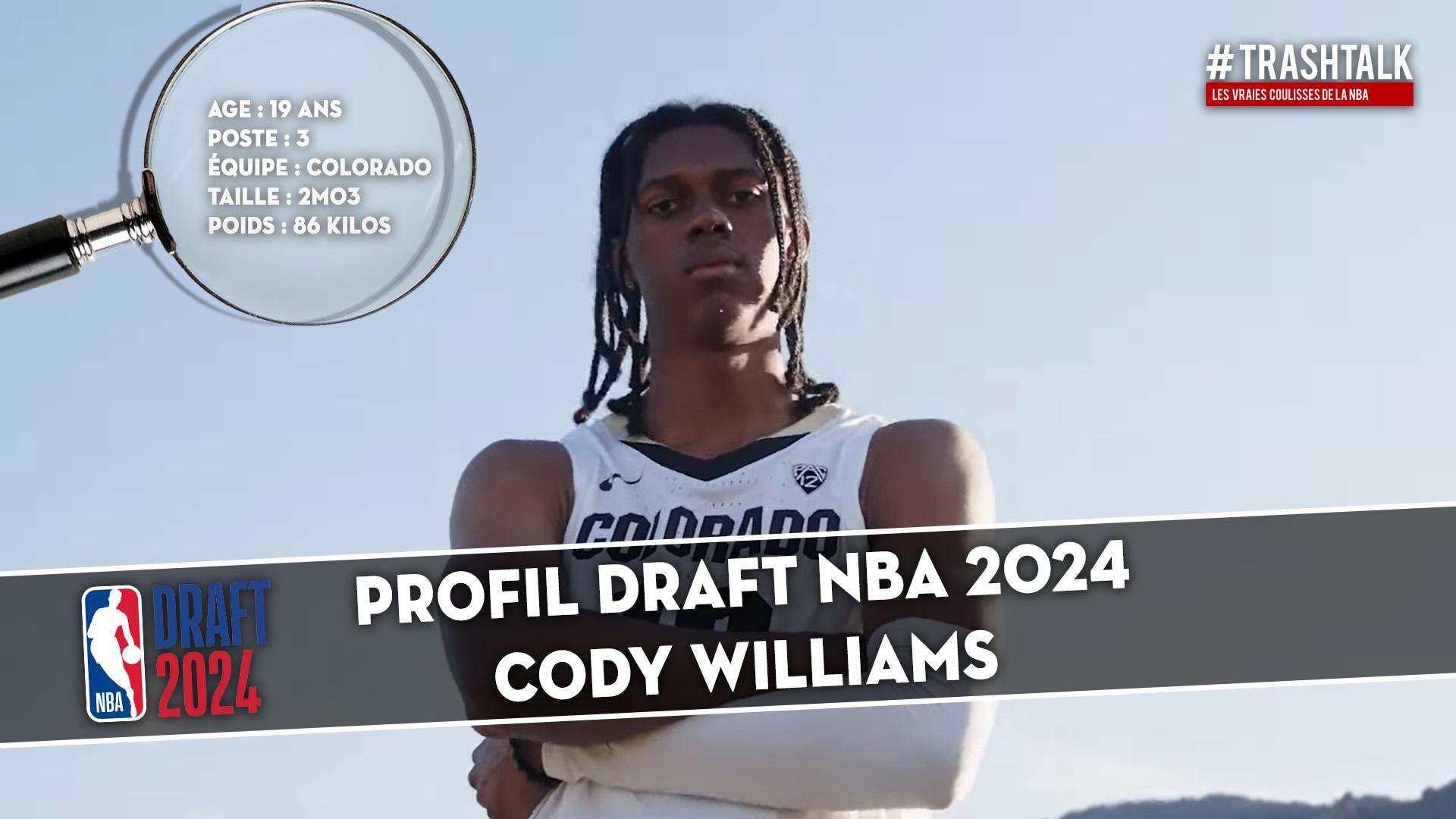 Profil Draft Cody Williams 4 juin 2024