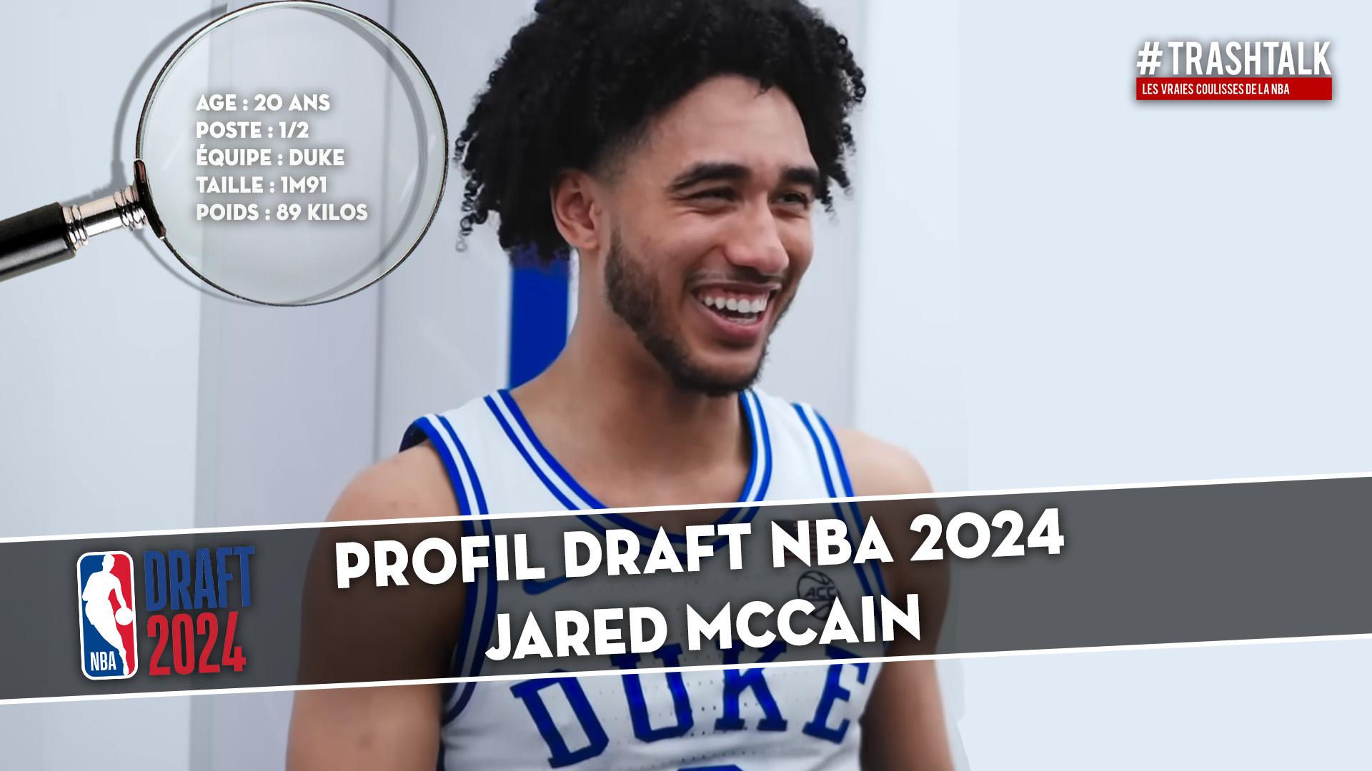 Profil Draft Jared McCain 12 juin 2024