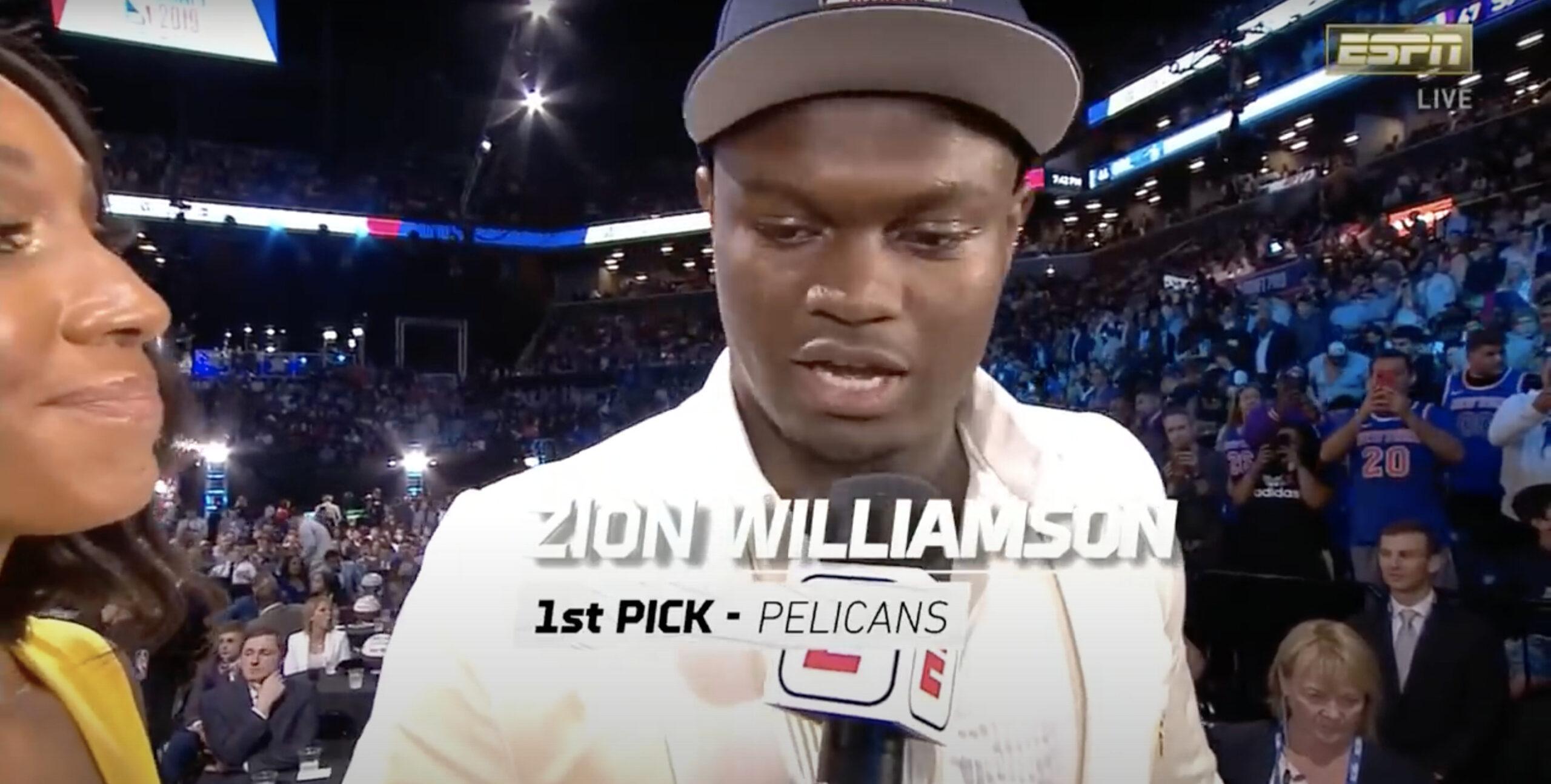 Zion Williamson Draft NBA 2019