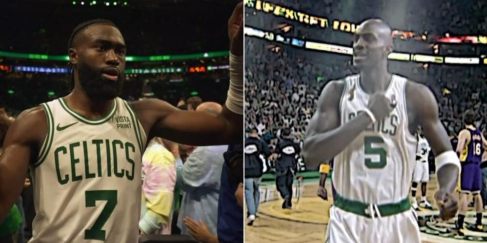 jaylen brown kevin garnett celtics