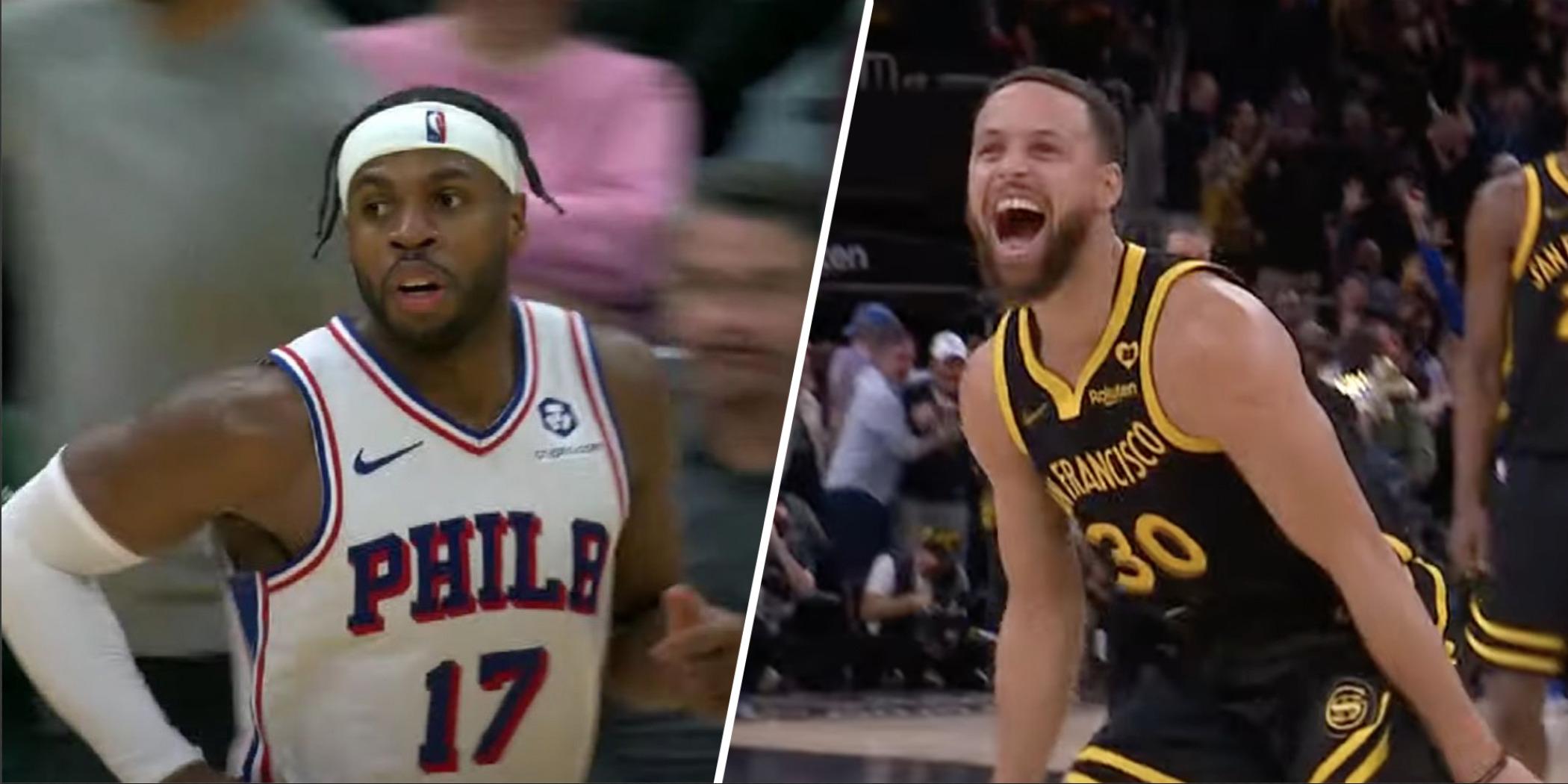 Buddy Hield Stephen Curry Warriors