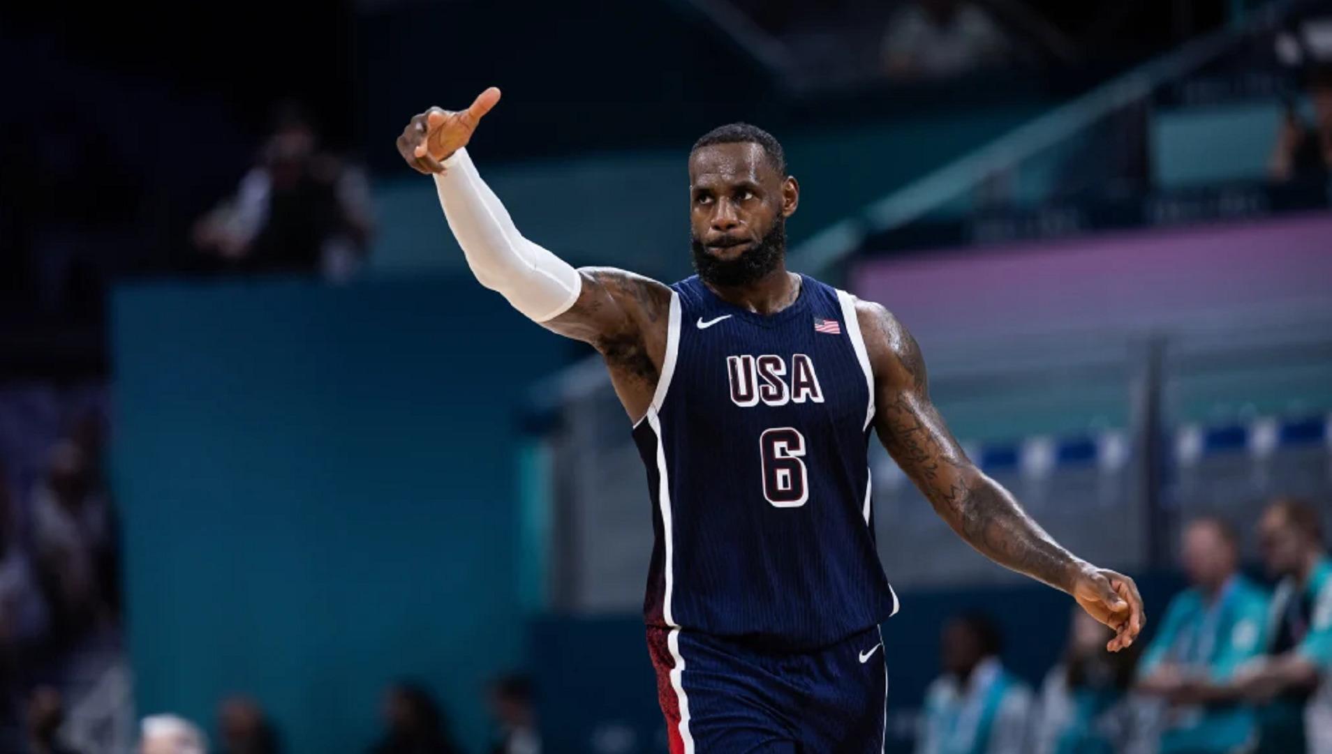 LeBron James Team USA JO Paris 2024 28 juillet 2024