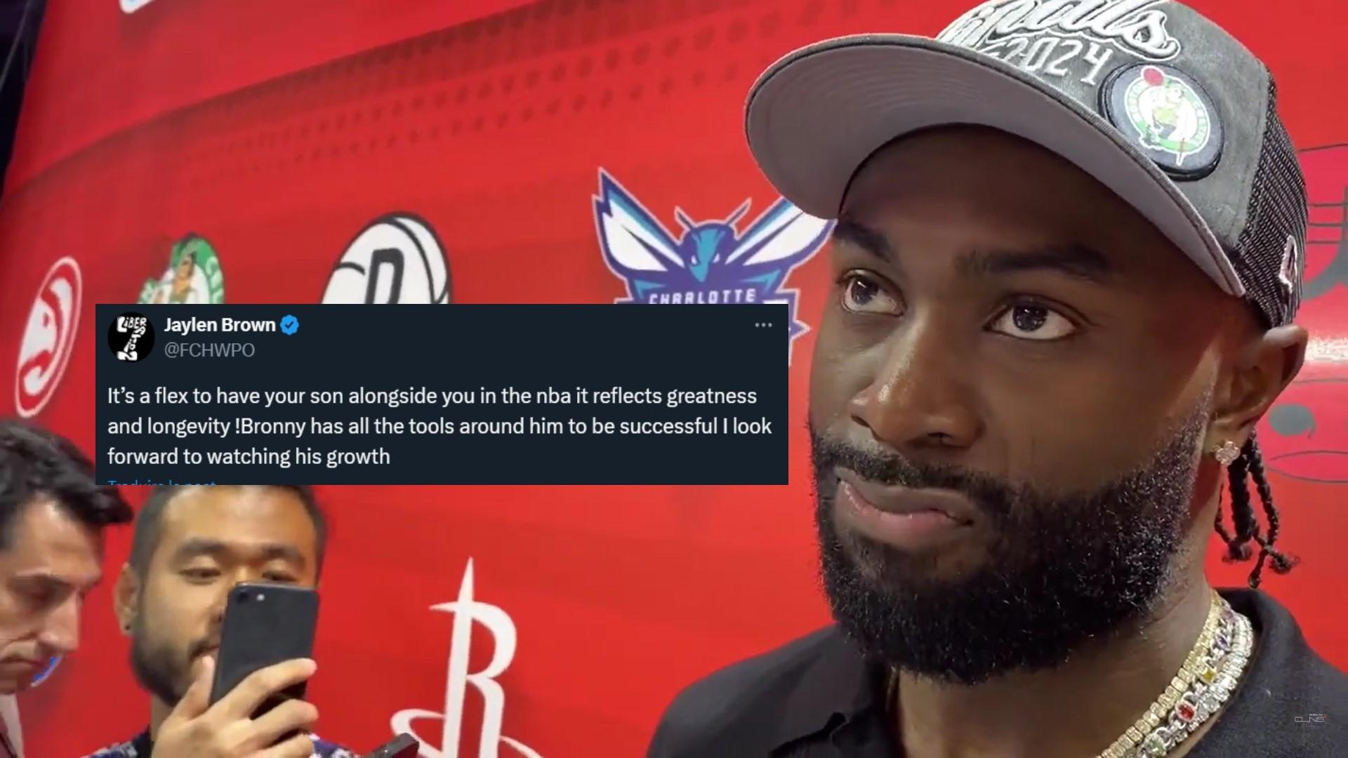 jaylen brown bronny james