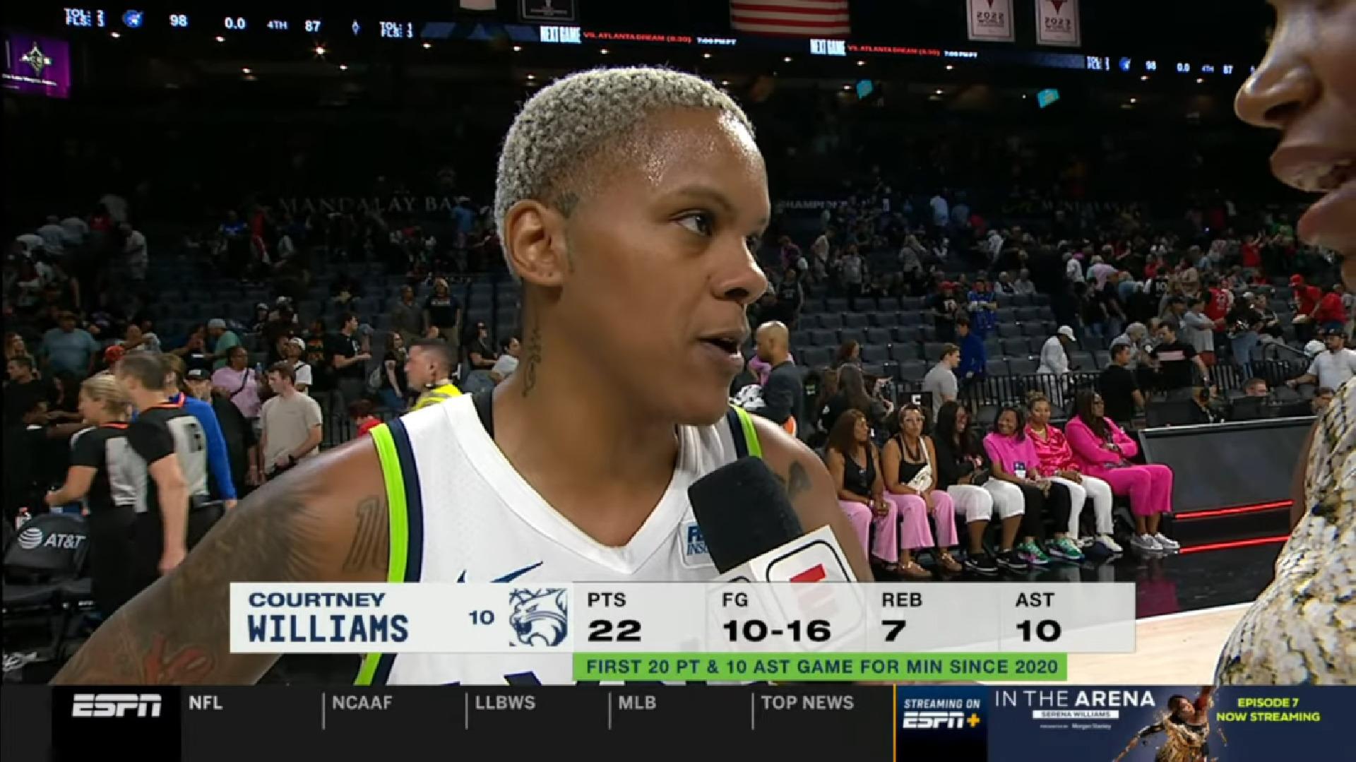 Courtney Williams Lynx 22 août 2024 WNBA