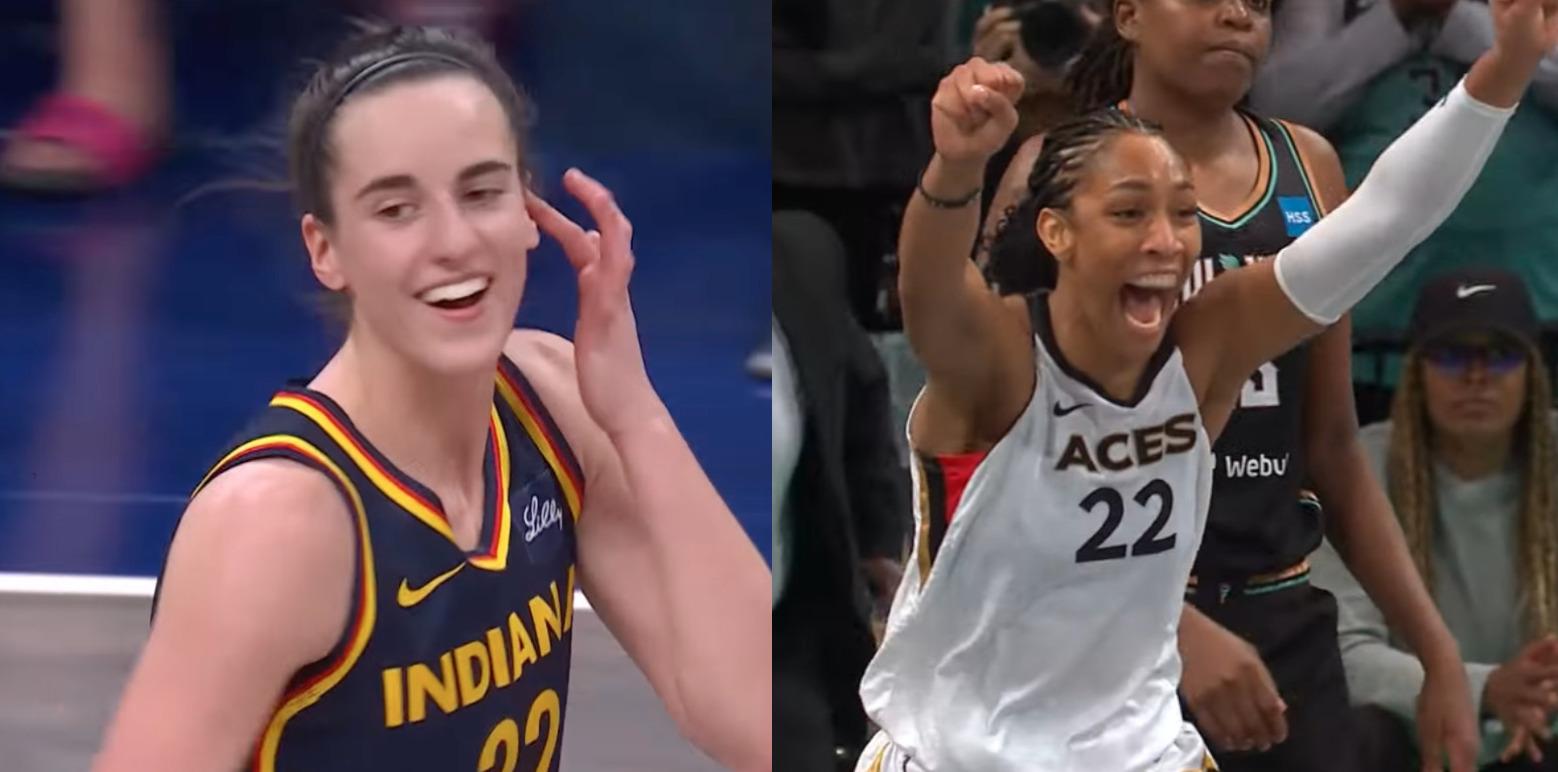 Caitlin Clark A'ja Wilson WNBA 15 aout 2024