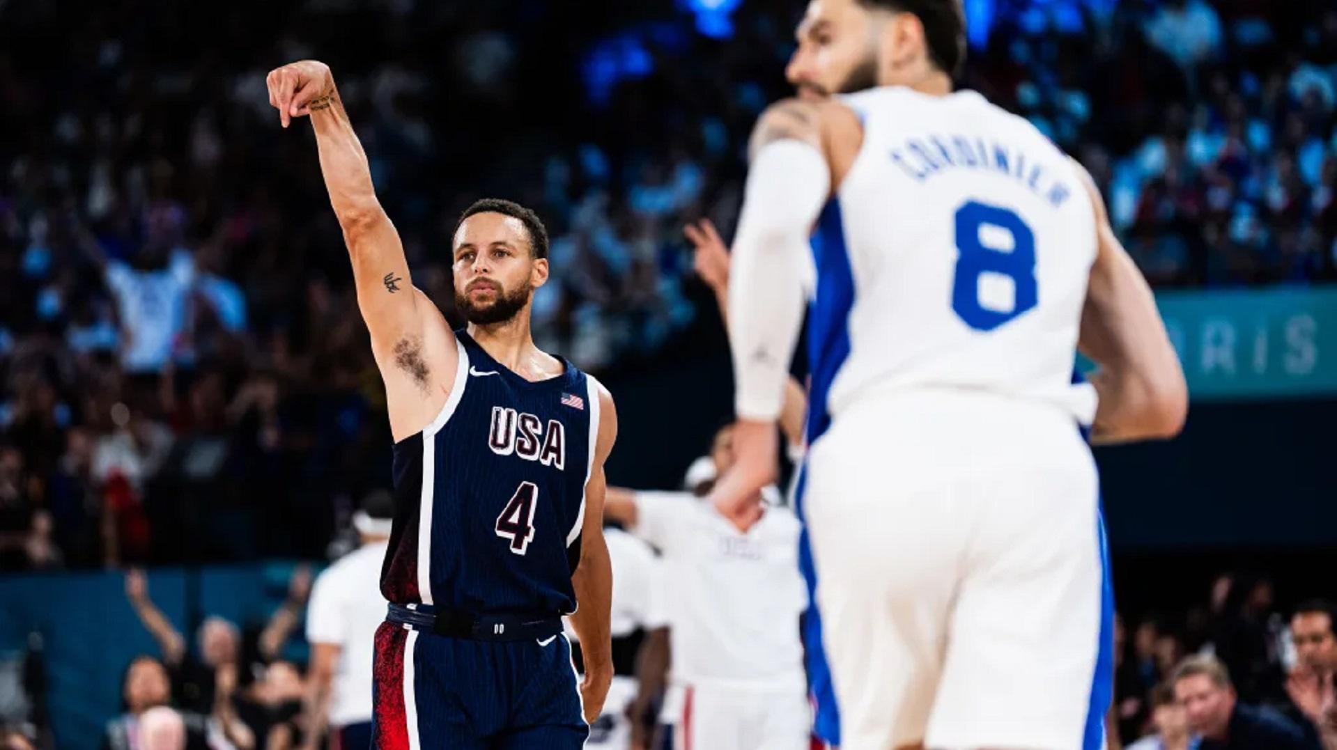 Stephen Curry Team USA JO Paris 10 août