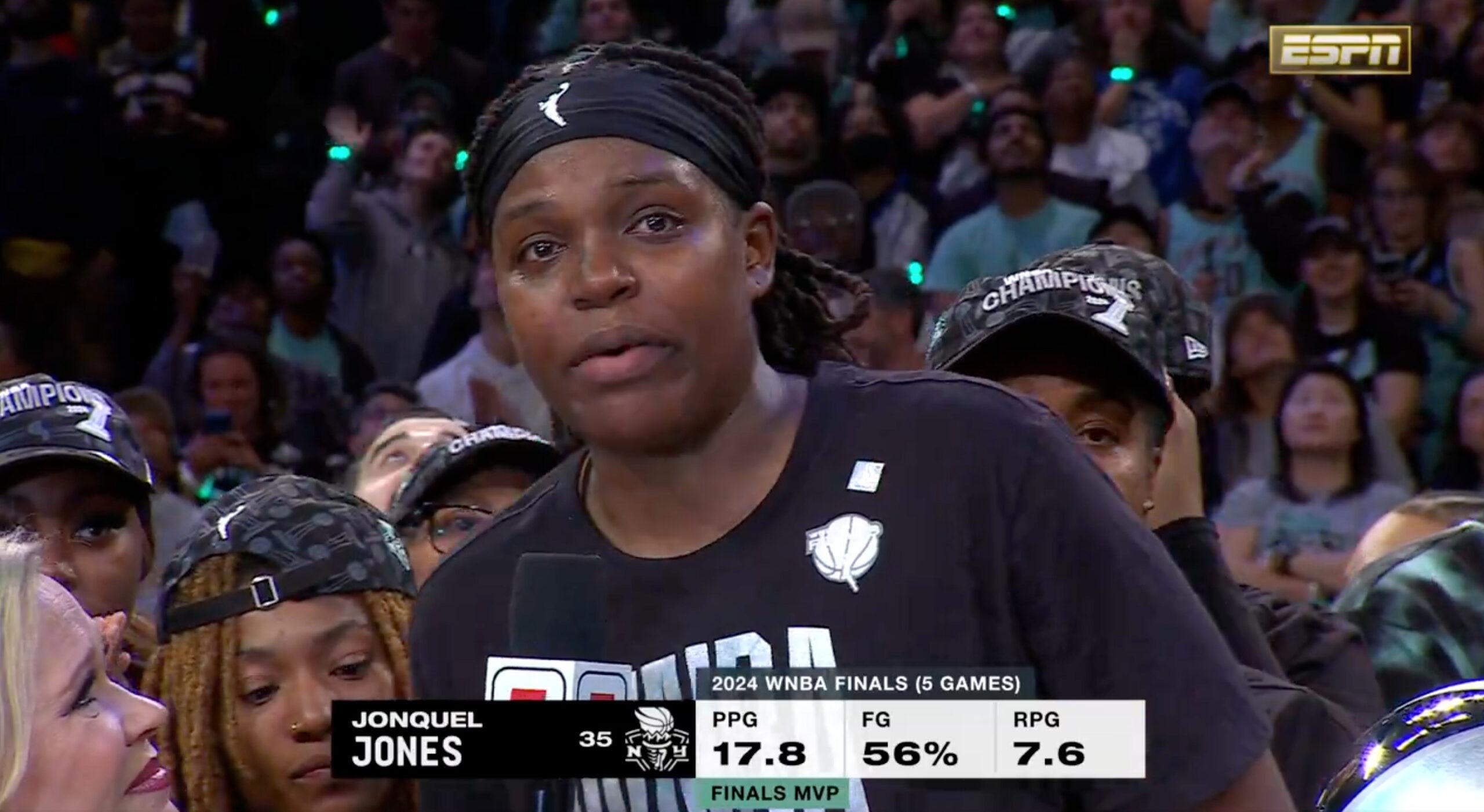 Jonquel Jones WNBA Finals 21 octobre 2024